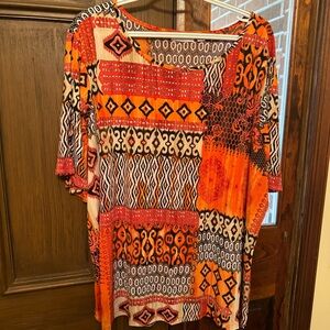 Vibrant Geometric Patterned Top